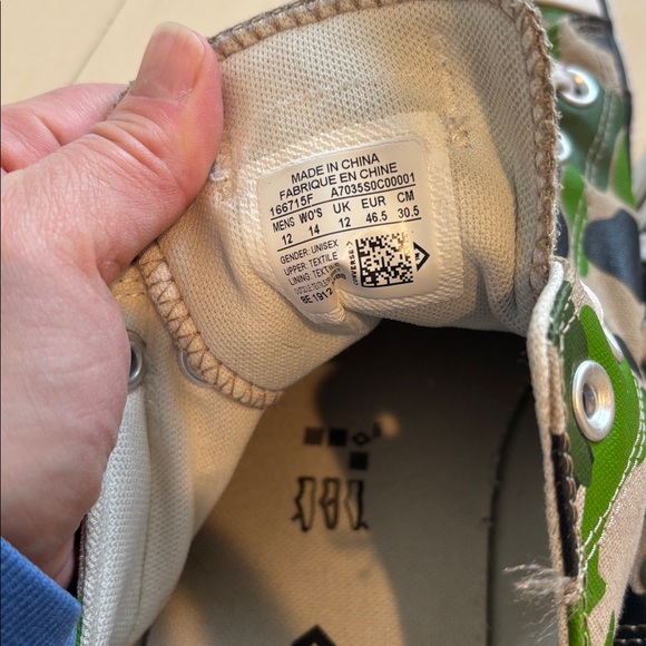 Converse Green Camouflage Sneakers - Picture 9 of 9